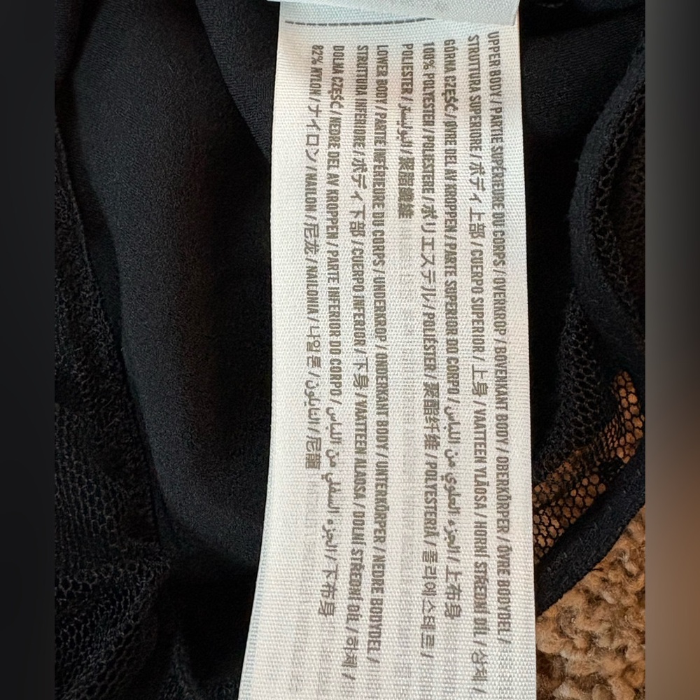NWT!!!  Abercrombie & Fitch Black Wrap Style Bodysuit - Picture 8 of 8